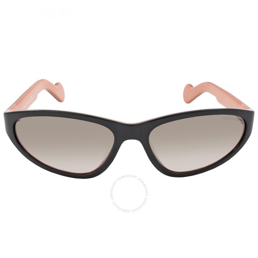 MONCLER キャットアイフレムサンクラス ML0115 005 Buy Moncler Smoke Gradient Mask Ladies Sunglasses ML0115 005