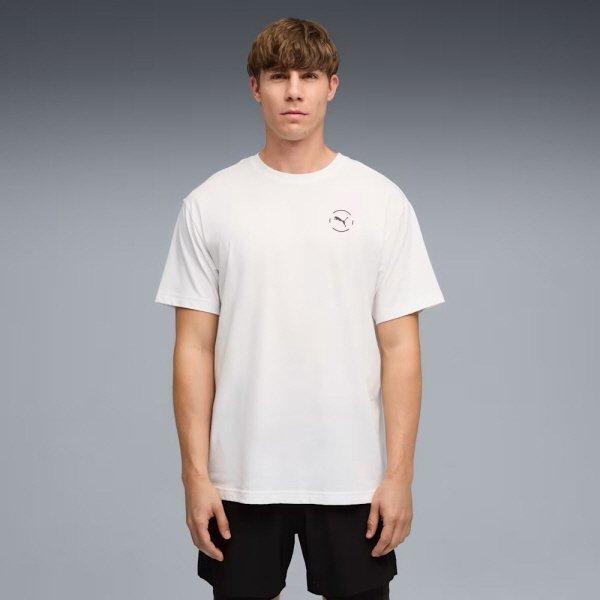 

PuMa Men S ShorT Sleeve Running T ShirT M Run Club Relaxed Graphic Tee 02 PUMA White/M(95)