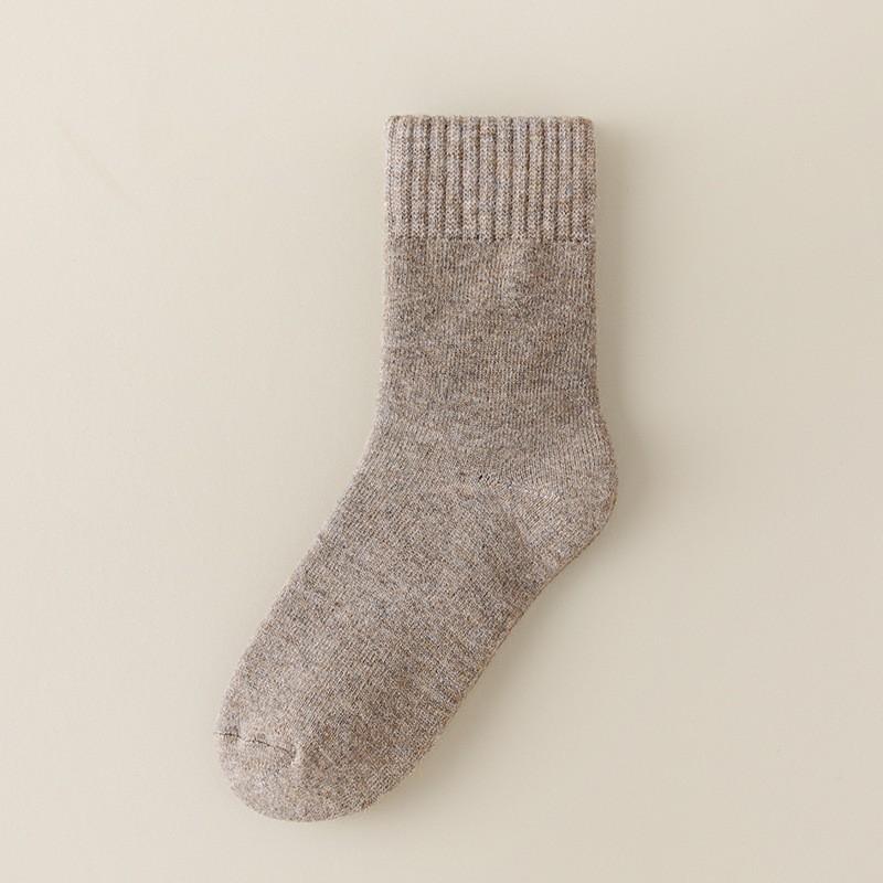 Socks Brushed Medium Tube Socks Seasonal Piled Thickened Warm Sleeping Socks Winter Super Thick Terry Stockings