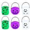 1-6Pcs Halloween Party Candy Bucket Pumpkin Gift Box Container Trick or Treat Cookie Snack Holder Decoration Props Kids Favors