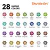 Shuttle Art Acrylic Metallic Dot Brush Tip Twin Acrylic Paint Suitable for and Art Gift Markers, Colors, & Pen, 28-Color Set, Glitter, Water-Based