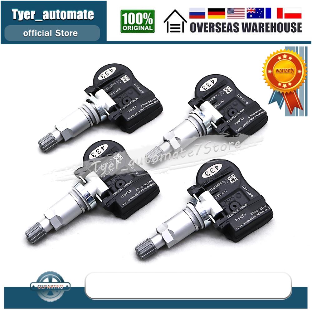 4PCS For Chrysler 200 Sebring Dodge Avenger Caliber Journey Charger Tire Pressure Monitoring System Sensor 433MHz 56053031AD
