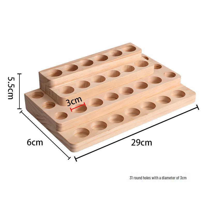 doTERRA Large Capacity Wooden Essential Oil Storage Box with 24+1 Compartments