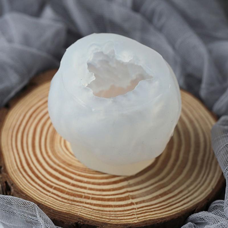 Knitting Wool Silicone Candle Mold Diy Gypsum Plaster Ball Soap Silicon Moulds