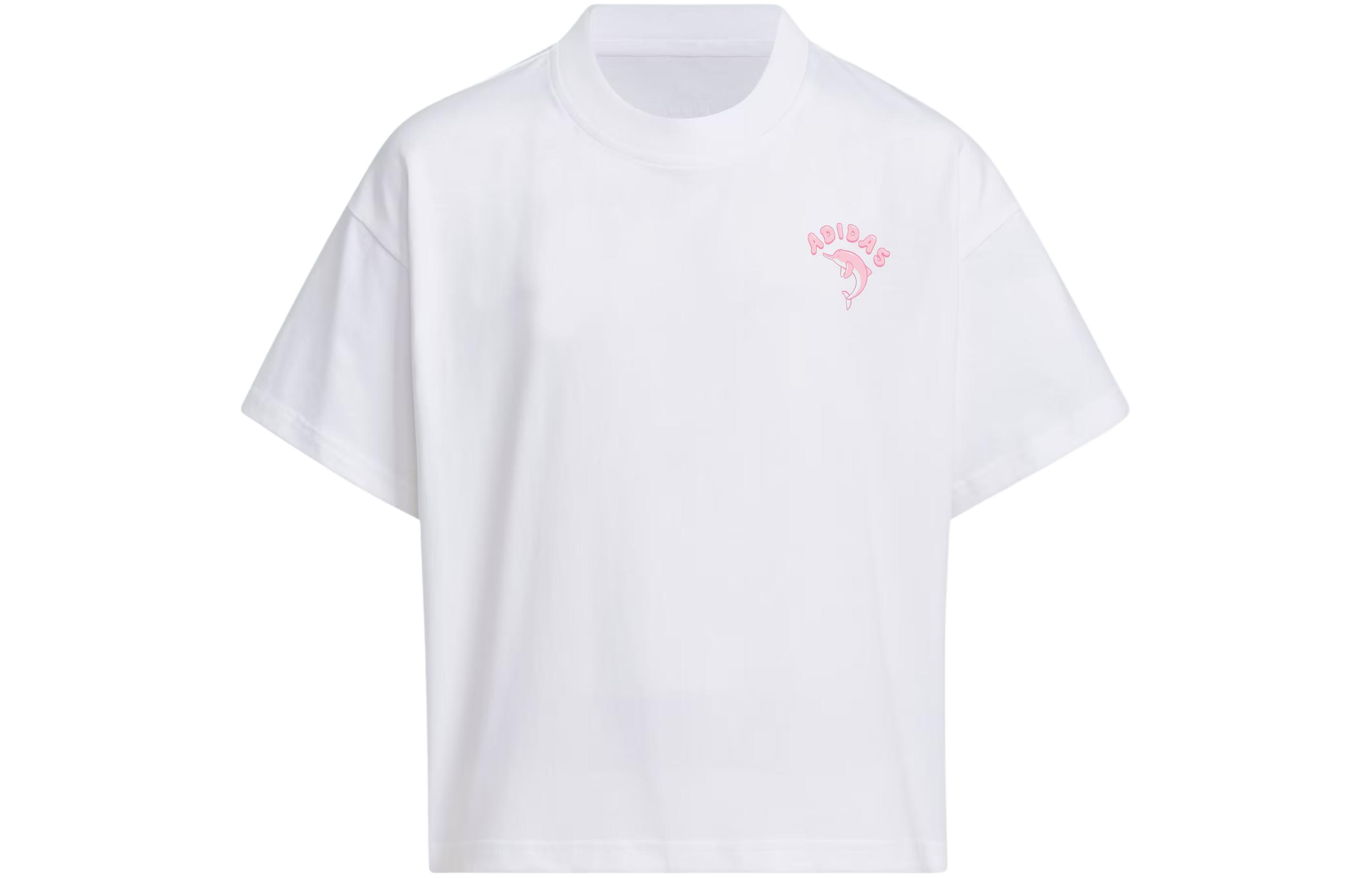 Adidas Unisex T Shirts Crew Neck Moderate JF3861 128