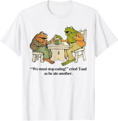 Wir Müssen Tee Aufhören Kröte zu Essen, Da Er Einen Anderen Frosch Gegessen Hat Herren T-Shirt Unisex T-Shirt