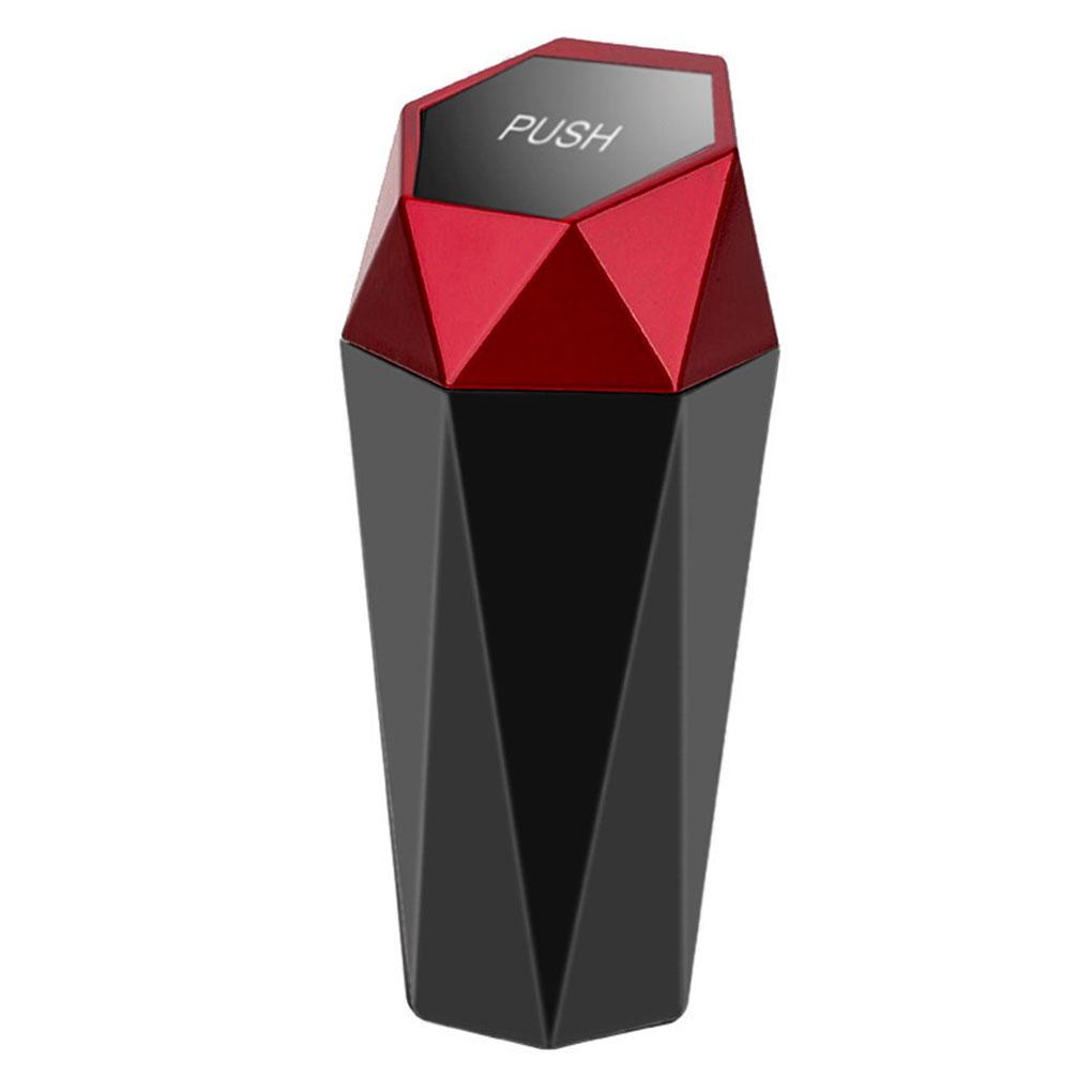 Samochodowy szczelny kosz na śmieci Biurowy hotelowy kosz na śmieci z pokrywą Przenośny pojemnik na odpady Kosz na śmieci Automobilowy samochodowy Czarny