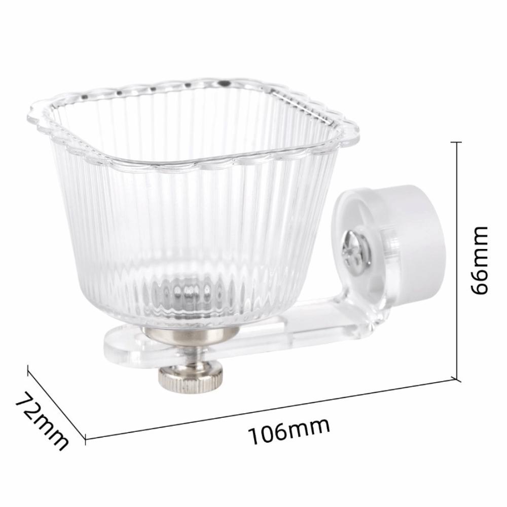 Plastic Parrot Feeder Magnetic Base Water Feeding Basin New Bird Feeding Bowl  Cage Accessories
