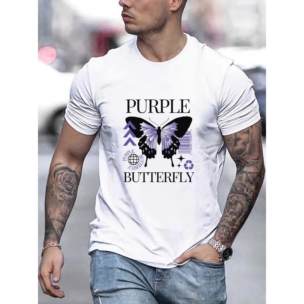 T-Shirt Mens Summer All-Match Clothing Trendy Crewneck Tee Tops Oversize Cotton Streetwear