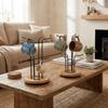 Large Capacity Mug Drying Rack Wooden Cup Tree Rack  for Living Room