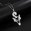 Fox Animal Pendant Necklace Stainless Steel Choker Chain Necklaces Summer Jewelry Best Wishes for Women