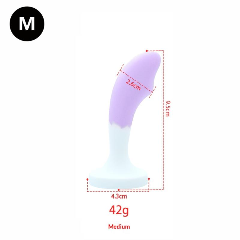 Silicone Anal Dilatancy Dildos Adult Sex Toys Anal Plug G-point Massage Gem Crystal Base Butt Plug Anal Masturbation Stimulator