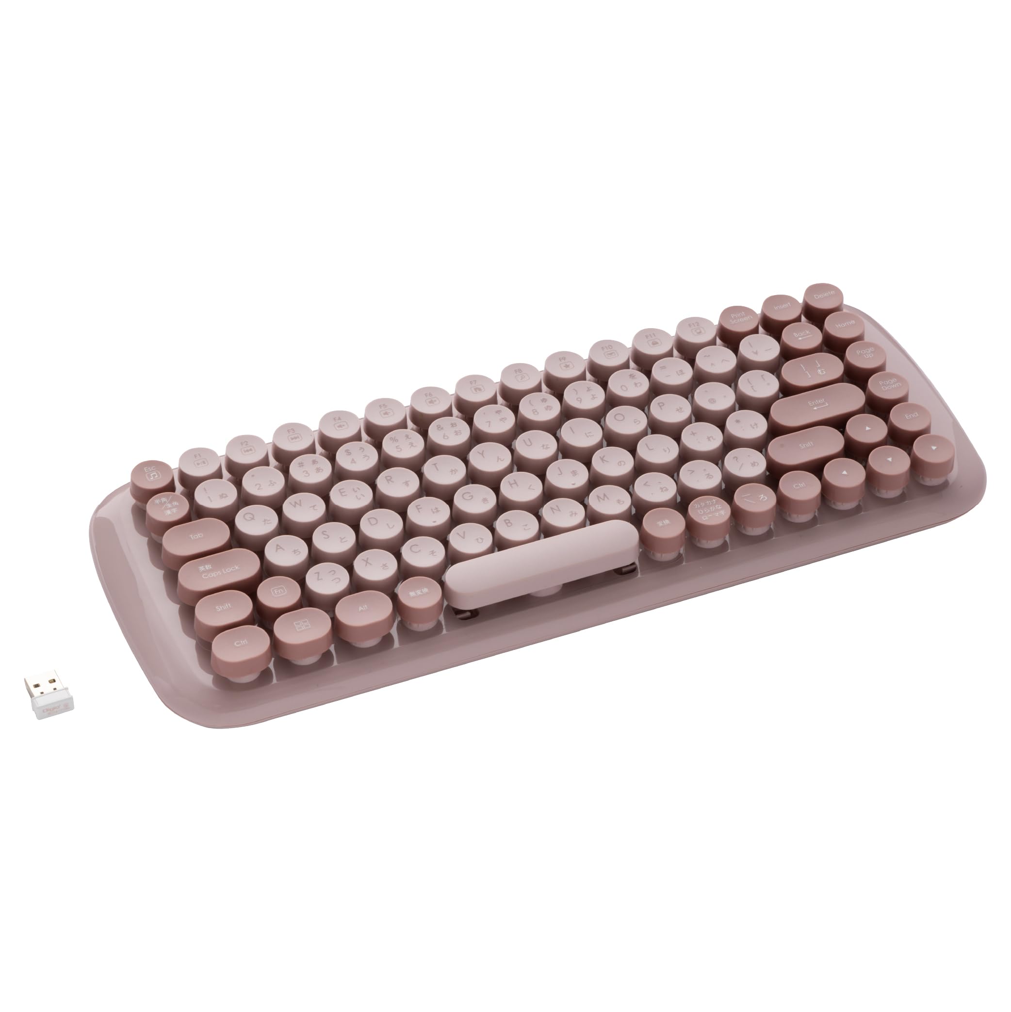 

Digio2 Wireless Round Keycap Keyboard, Pink, Z0068