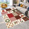 Tappeto da Pavimento a Tema Natalizio, Morbido Tappeto da Zona, Decorazione per la Casa Indoor di Natale per le Feste