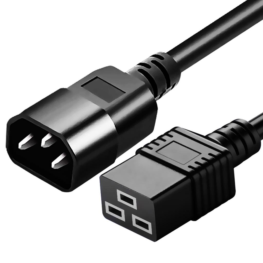 C14 To C19 Power Cord Extension, PDU/UPS Server Cable, IEC Connector, 1.5/2.5 Sq.