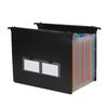 Double-Sided Waterproof Accordion Folder: 7/13 Grids for Office Document Storage
