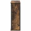 Bathroom Wall Cabinet with Mirror Smoked Oak Finish 60 X 21 X 60 Cm