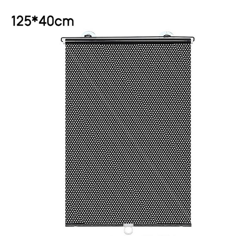 

Выдвижной солнцезащитный экран на лобовое стекло, автомобильная шторка от солнца, универсальные автомобильные аксессуары, защита от солнца, автомобильная рулонная шторка 40cm 125cm чёрный