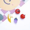 Acrylic Grape Apple Banana Fruit Keychain Accessory Supplies