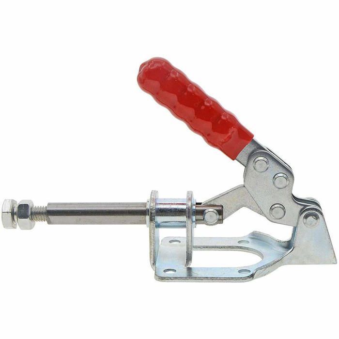Lot de 2 pinces à bascule GH-302-FM 32 mm push-pull, poignée antidérapante rouge, maintien 136 kg