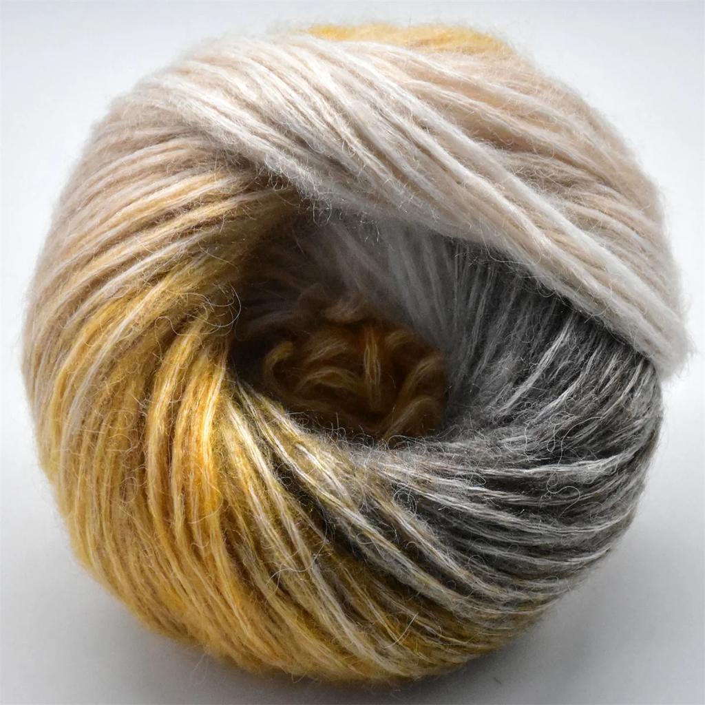 6pcs 300g/10.56oz Mohair Yarn Super Soft Extra Thick Knitting Crochet Wool Vibrant Yarn Bundle for Shawls Scarves Blankets Sweaters DIY Craft Supplies