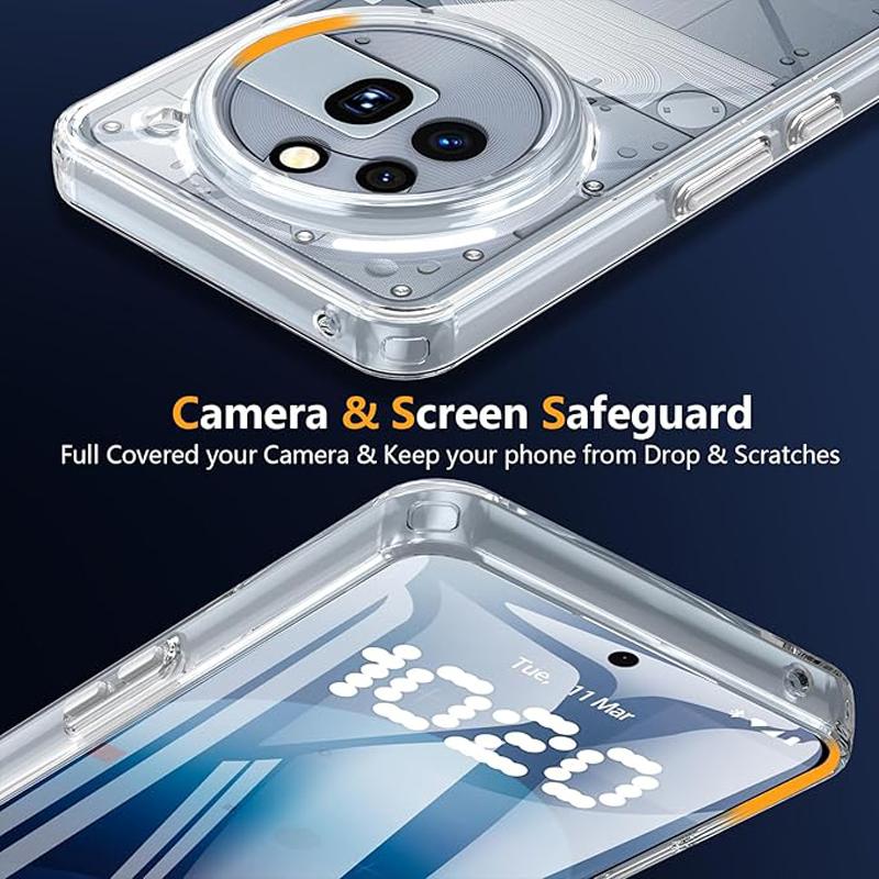 For Nothing Phone (3a) Pro Case Transparent TPU Shockproof Phone Cover