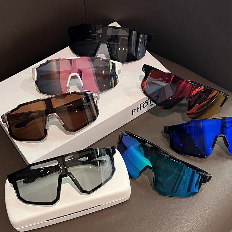 1/2PCS UV400 Hiking Cycling Glasses Large Frame Sunglasses for Fishing Driving Bike Bicycle Goggles