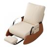Nordic Rocking Recliner: Comfortable Single Lounge Chair for Living Room, Bedroom, Patio, or Balcony.