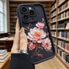 Pink Peony Flower Branch Shockproof Soft Phone Case For Xiaomi Redmi Note 15 14 13 12 11 10 9 8 Pro Anti-Slip Anti-Fall Cover