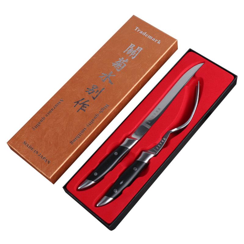 

Two Sets Of 8-inch High-quality 430 Stainless Steel Sharp Barbecue Skewers And Meat Carving Knives For The Kitchen Utensils