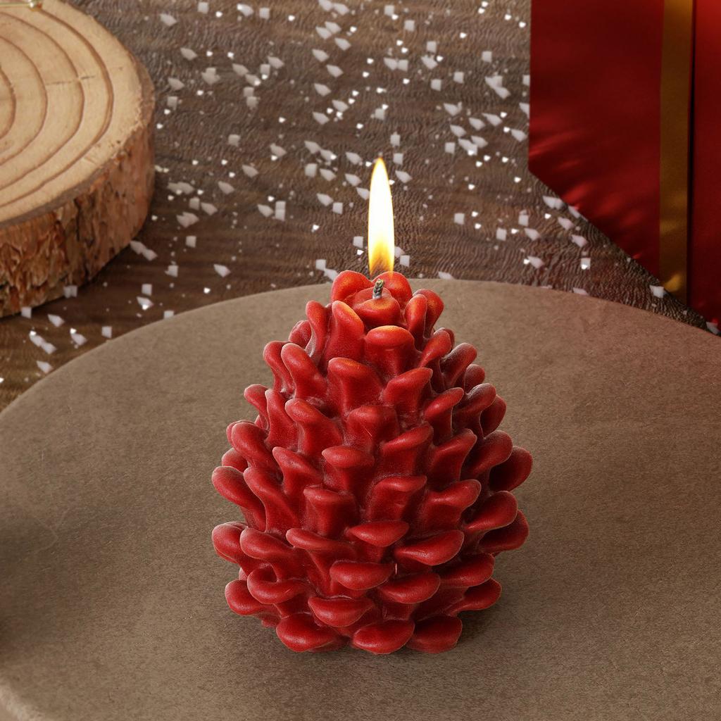 Easy To Clean Silicone Mold for Candle Making 3D Pinecone Shape Ornament Perfect Present for Crafting Enthusiasts