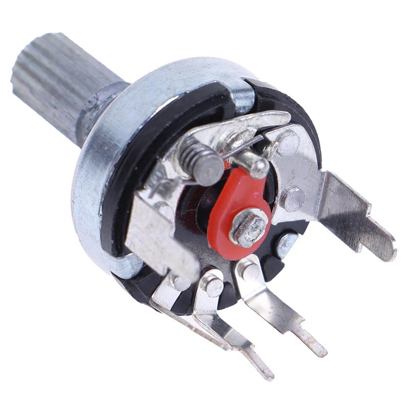 5Pcs Rv17 With Switch Potentiometer B1K 2K 5K 10K 20K 50K Handle Length 15Mm 5Pin Switch Carbon Film Potentiometer
