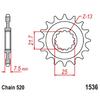 520 Motorcycle Front Sprocket Pinion For Kawasaki KSF450 KFX450R 08-14 ZX-6R Ninja ZX6R ZX636 ZX600 2007-2025
