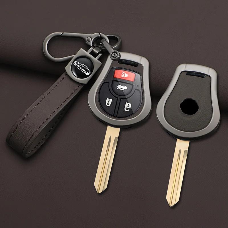 Zinc Alloy Car Key Case Cover For Nissan March Tiida Altima Armada Cube Juke Maxima Pathfinder Rogue Sentra Versa 2 3 4 Buttons