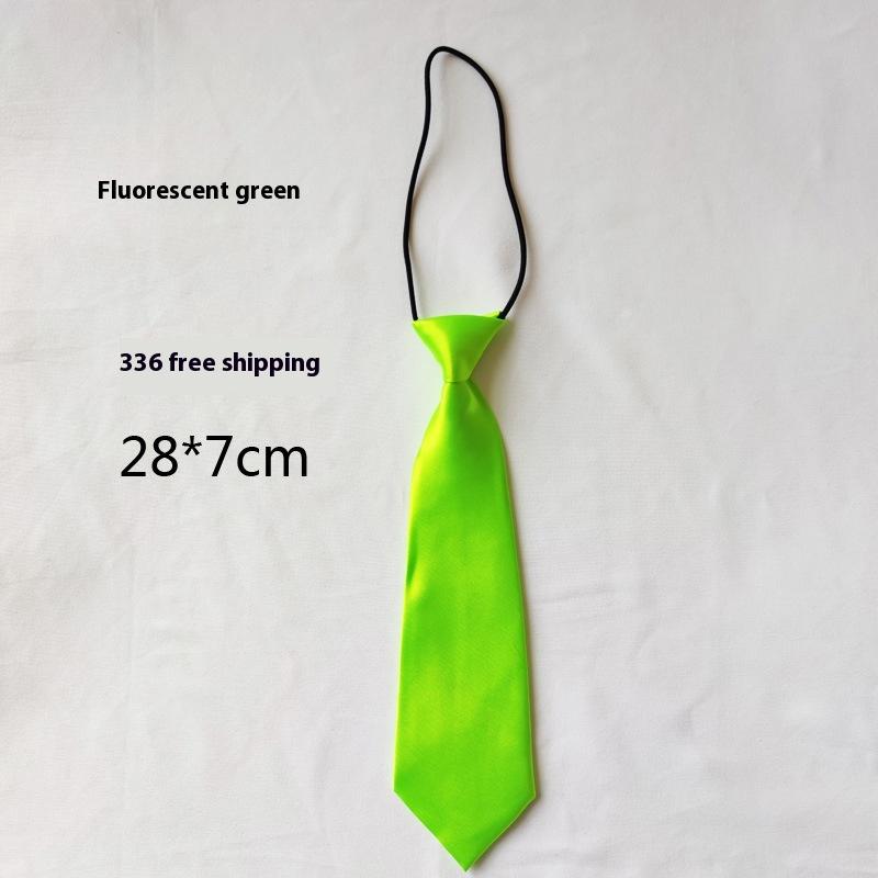 

Children S Short Elastic Bands Pure Color Rubber Bands Baby Girls Activity Accessories School Uniform Neckties Kids