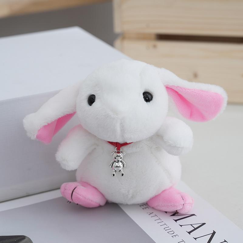 Charming Pink Bunny Plush Doll Endearing Longeared Rabbit Ideal For Birthdays