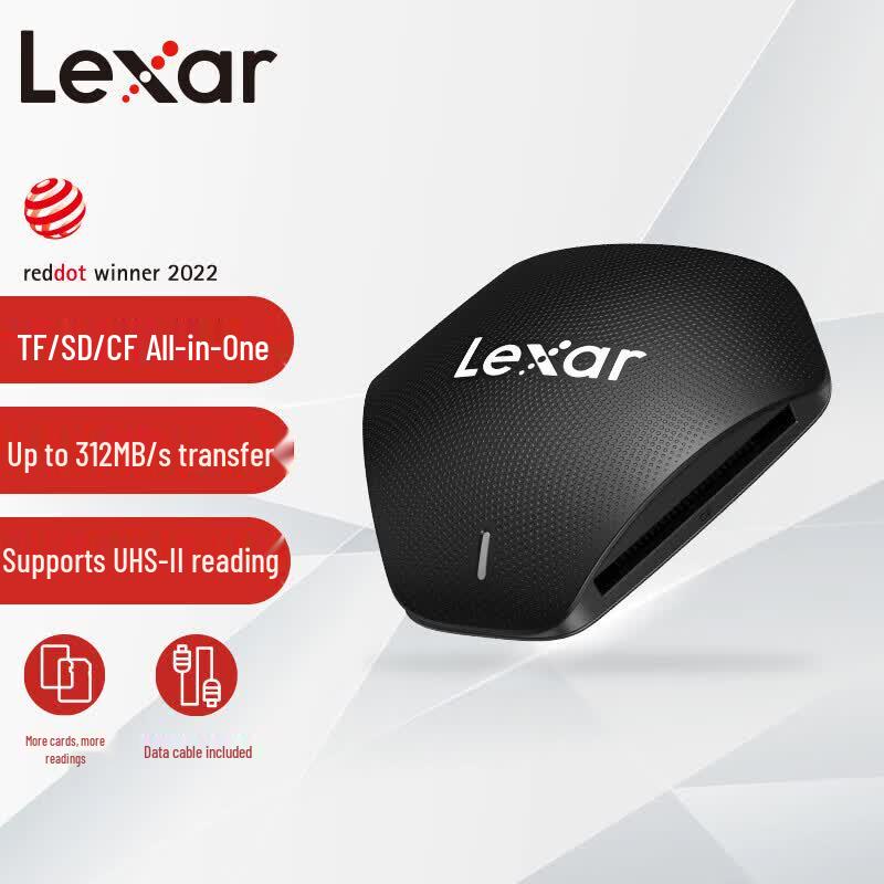 Lexar USB 3.1 3-in-1 UHS-II High-Speed Card Reader