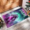 DOOM Printed Crystal Velvet Area Rug, Soft Anti-Slip Water Absorbent Floor Mat for Living Room Bedroom