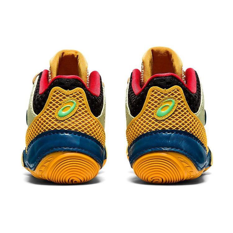 Asics Kiko Kostadinov X  Classic Color Block Synthetic Leather Low Top Casual Running Shoes Women sneaker Yellow Blue 1022A337-100