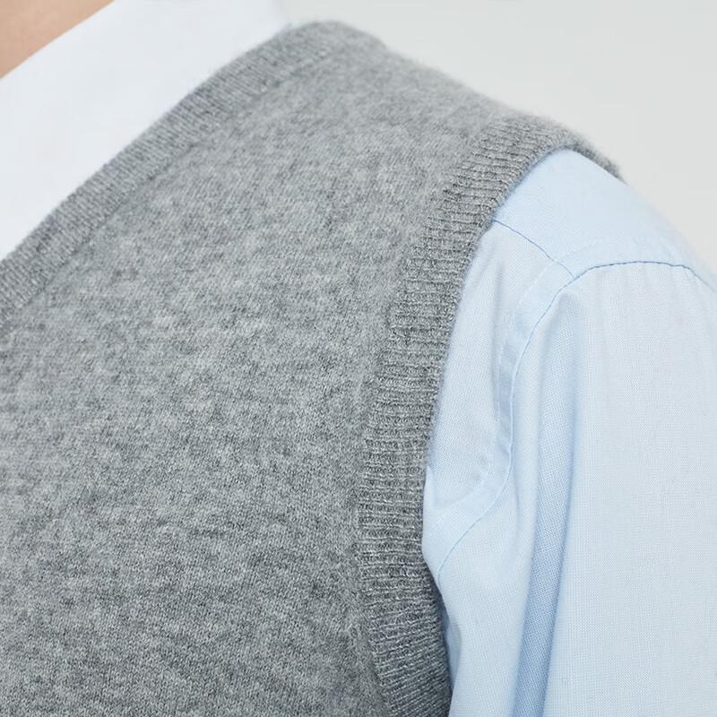 Hengyuanxiang Men's Pure Cashmere Sleeveless Sweater