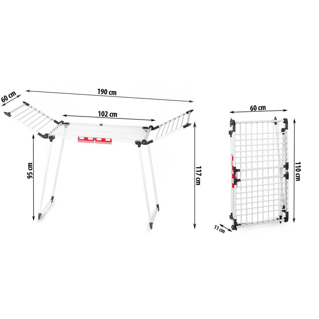 SUSZARKA NA PRANIE DO UBRAŃ TELESKOPOWA 27m XXXL
