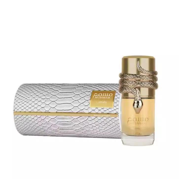 Lattafa Musamam WHITE INTENSE Perfume Limited Edition Snake Sculpture Floral Fruity Fragrance Eau De Parfum