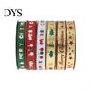 Seasonal Foil Ribbon for Party Decor Christmas Gold Ribbon, Merry Decorative Fabric Glittering Text Holiday Gift Packing, Xmas Decorations Stamping