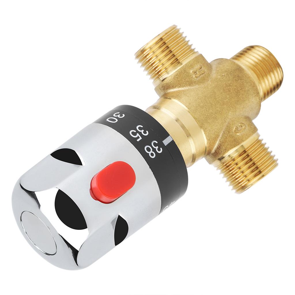 Brass 1/2 Thermostatic Valves DN15 Constant Temperature Valves Upgrades for Stable Temperature Control In Home Plumbing