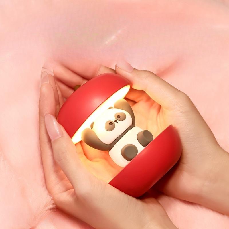 Christmas and Spring Festival Safe and Happy Night Charging Cute Panda Eye Protection Bedroom  Sleep  Atmosphere  Light