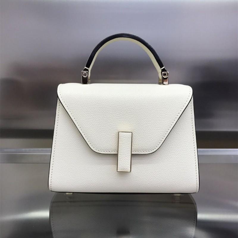 2026 Kelly Handbag Same As Su Mingyu Zhu Li Palm Textured Cowhide Shoulder Bag Women Small Size