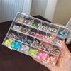 12/21/24 Przegród Pudełko Organizer na Nail Art Brokat Dżety Kamienie Szlachetne Etui do Przechowywania Pudełko DIY Biżuteria Koraliki Organizer do Haftu Pojemnik