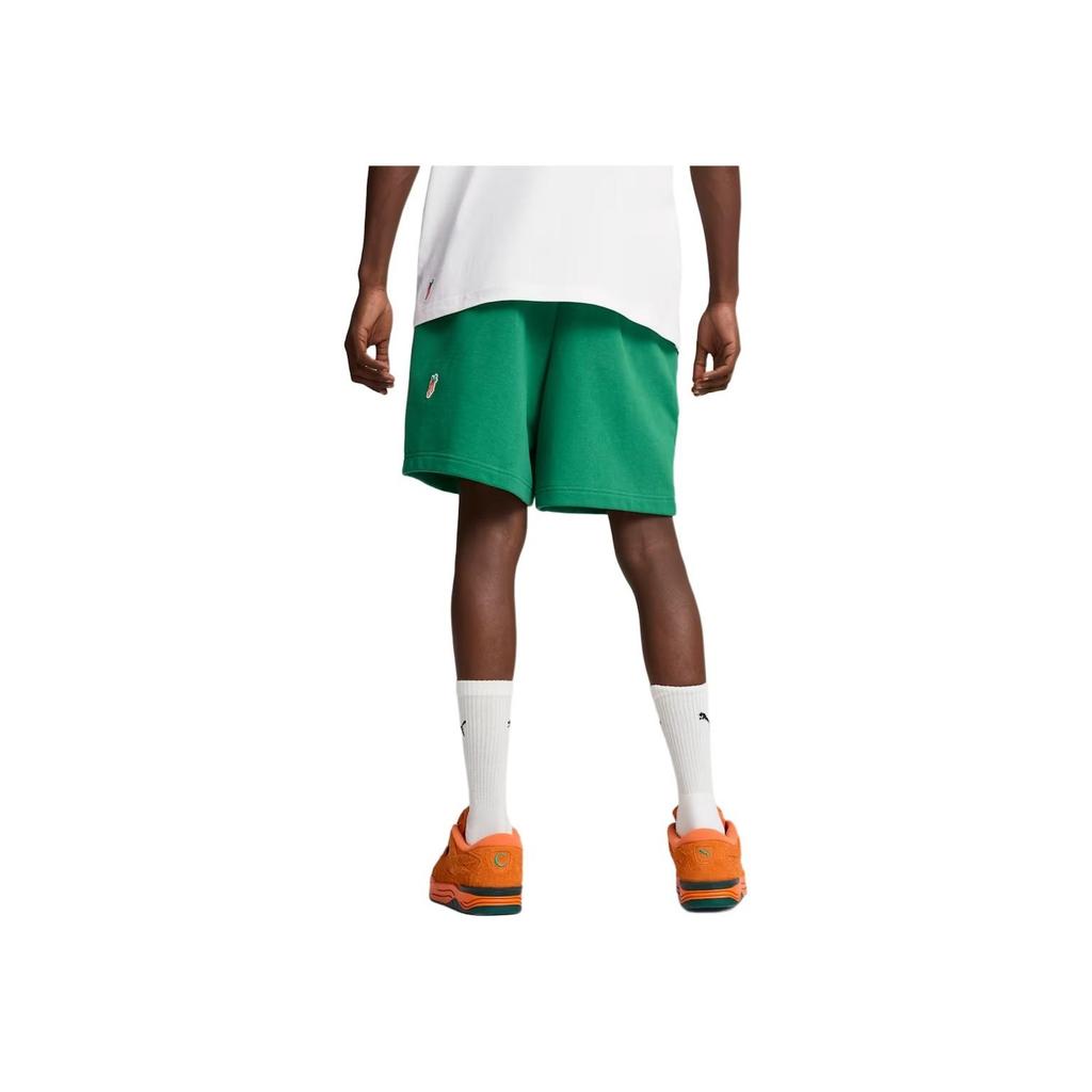Puma X Carrots Collaboration Fashion Loose Fit Drawstring Casual Shorts Men shorts Archive-Green 627447-86