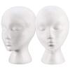 Foam Mannequin Head Reusable Head Model Mannequin Head Wig Holder Cap Display Stand
