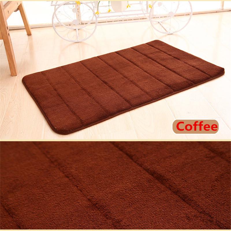 40×60cm Bath Mat Bathroom Carpet Water Absorption Rug Shag Memory Foam Bathroom Mat Kitchen Floor